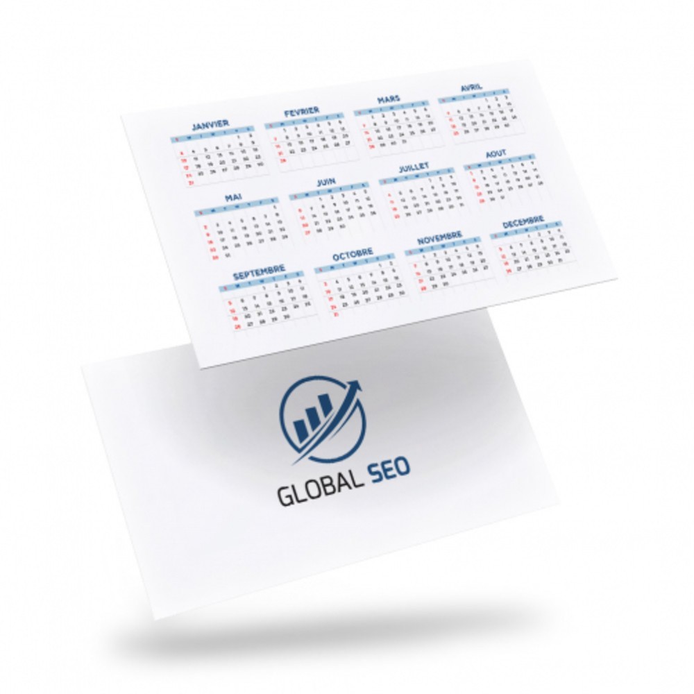 Calendrier de poche