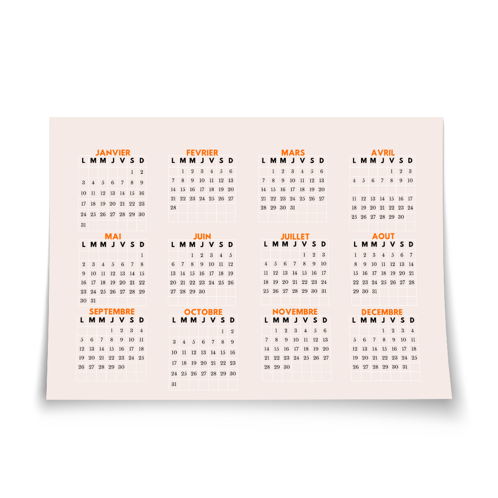 Calendrier simple