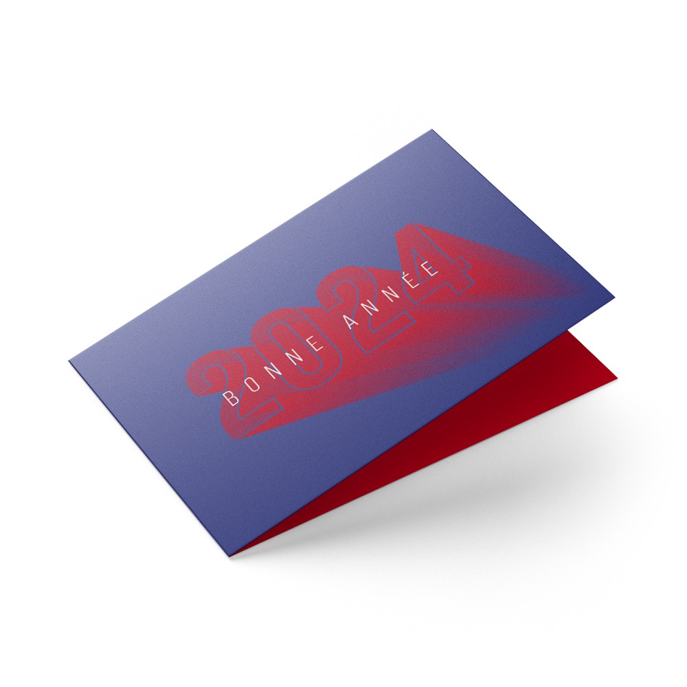 Enveloppe pour carte voeux sur mesure avec ouverture à déchirer patte croco  – Tintoretto Gesso 140gr/m2 – Imprimerie ICB