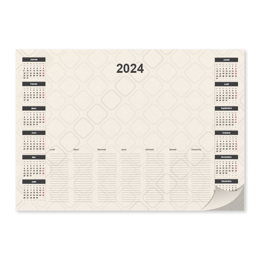 L'Imprimeur de calendrier papier 2024 sur mesure