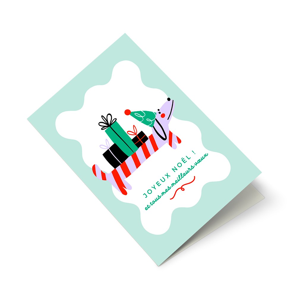 Carte de vœux 2 volets