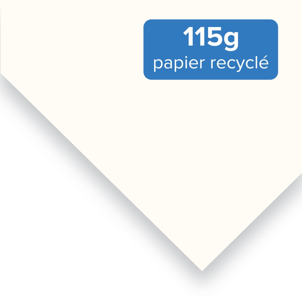 Dépliant 115g papier recyclé