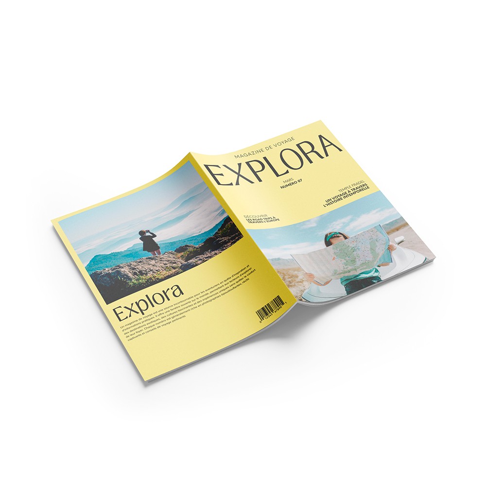 Brochure agrafée