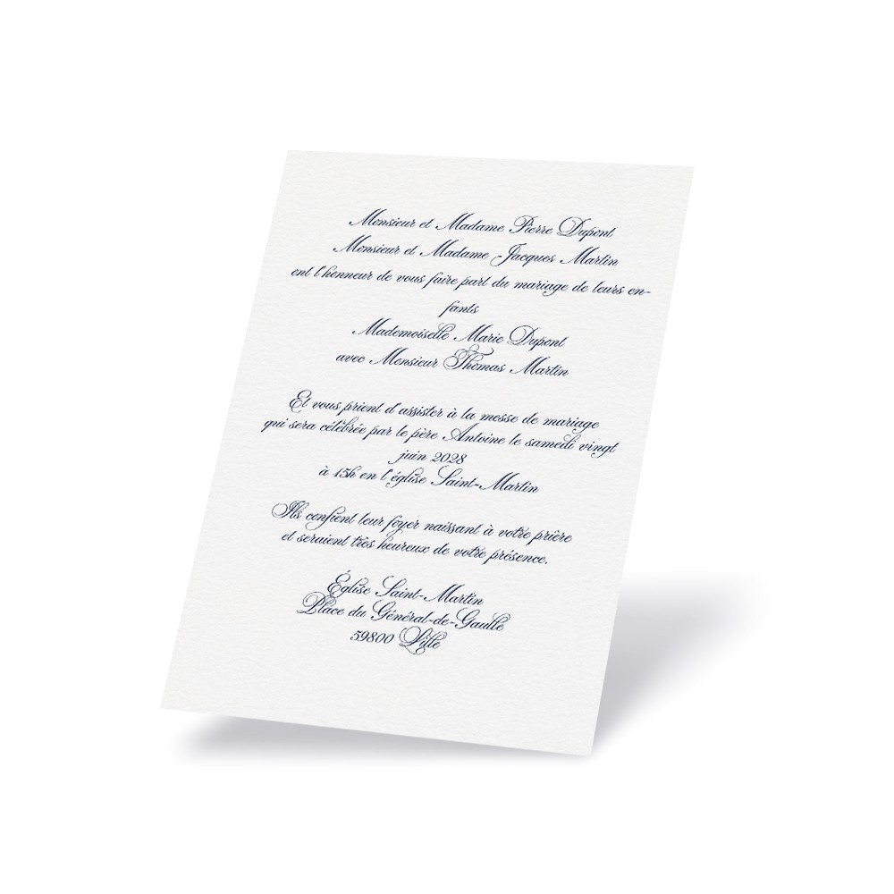 Faire-part traditionnel