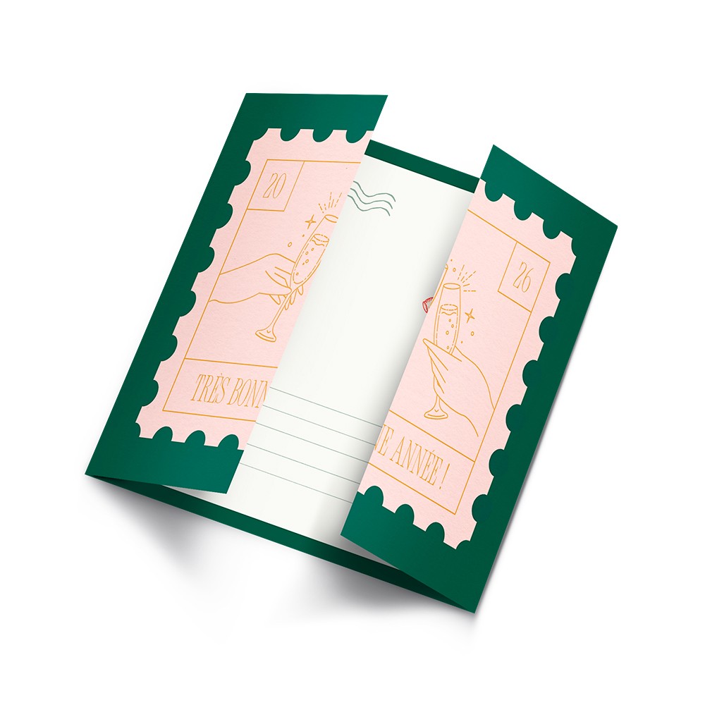 Carte de vœux 3 volets